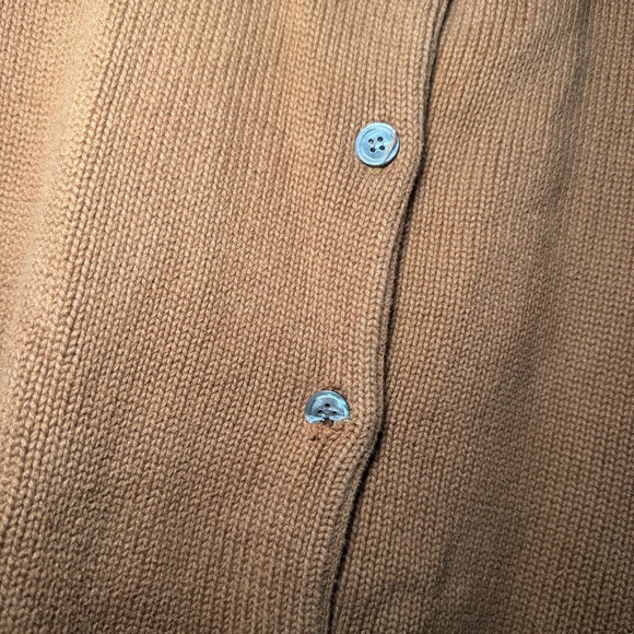 Vintage Gap Cardigan Sweater Women Lg Brown‎ Grandma Chunky Knit Collar - Picture 6 of 7